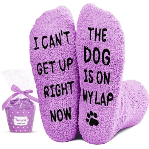 HAPPYPOP Dog Socks for Mom Dad - Dog Lovers Gifts for Women Men, Pet Lover Valentine Gifts